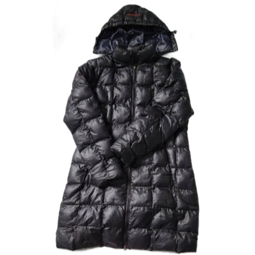 Mammut Black Puffer Fits‎ Large Long Jacket Possibly Vintage Euc Rare
